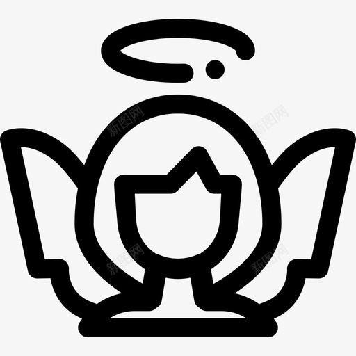 天使复活节18直系图标svg_新图网 https://ixintu.com 复活节18 天使 直系