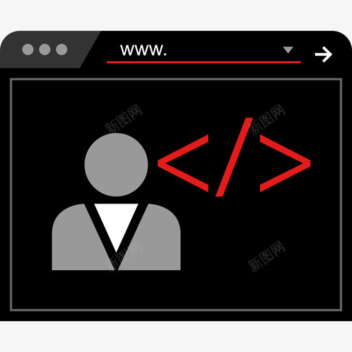 浏览器开发web2平面图标svg_新图网 https://ixintu.com 平面 开发web2 浏览器