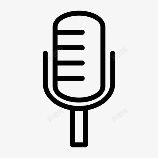麦克风大声唱歌图标svg_新图网 https://ixintu.com 唱歌 大声 网页设计 艺术设计 麦克风