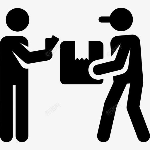 送货网购4已满图标svg_新图网 https://ixintu.com 已满 网购4 送货