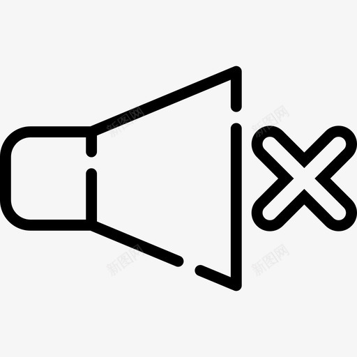 静音电子和web元素集合4线性图标svg_新图网 https://ixintu.com 电子和web元素集合4 线性 静音