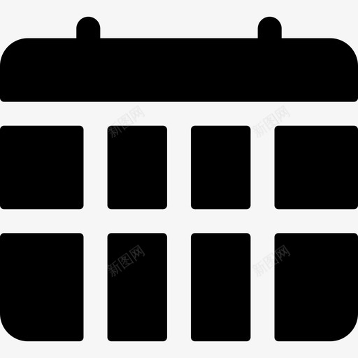 周日历管理5已填充图标svg_新图网 https://ixintu.com 周日历 已填充 管理5