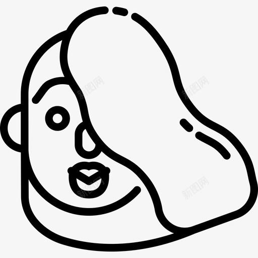 处女座黄道带直线图标svg_新图网 https://ixintu.com 处女座 直线 黄道带