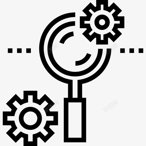 搜索引擎优化SEO16线性图标svg_新图网 https://ixintu.com SEO16 搜索引擎优化 线性