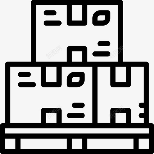 包装运输物流2直线图标svg_新图网 https://ixintu.com 包装 直线 运输物流2