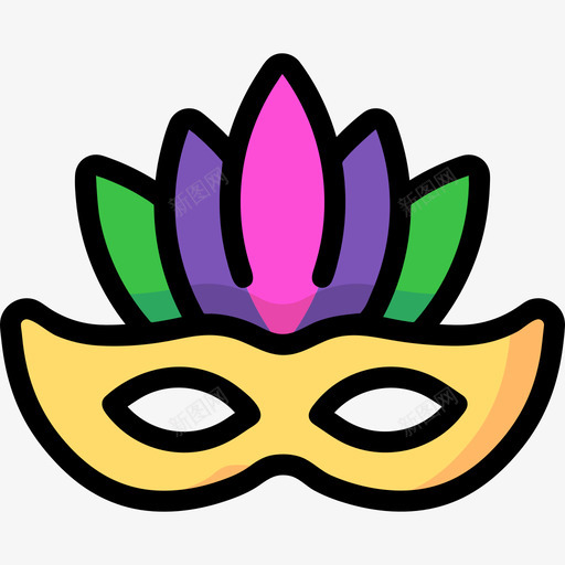 红色眼罩图标svg_新图网 https://ixintu.com 红色眼罩