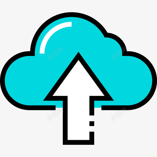 云计算通信与媒体6线性色彩图标svg_新图网 https://ixintu.com 云计算 线性色彩 通信与媒体6