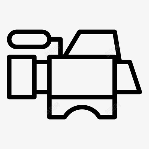 照相机电影院电影图标svg_新图网 https://ixintu.com 录像 摄影相机 照相机 电影 电影设备 电影院