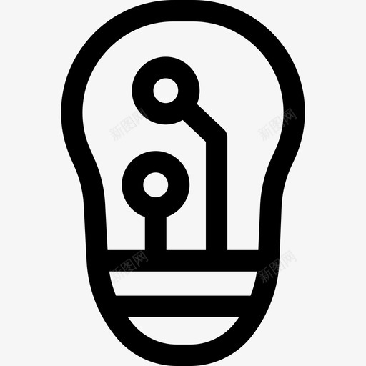 智能灯智能设备6线性图标svg_新图网 https://ixintu.com 智能灯 智能设备6 线性