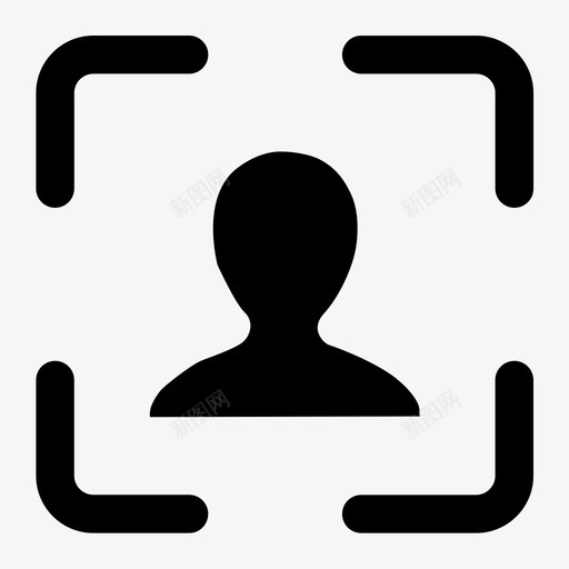 人脸识别svg_新图网 https://ixintu.com 人脸识别
