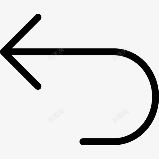 返回箭头和用户界面2线性图标svg_新图网 https://ixintu.com 箭头和用户界面2 线性 返回