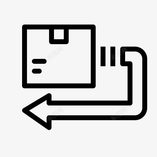 退货交货退货发货图标svg_新图网 https://ixintu.com 发货 物流交货提纲 退货 退货交货