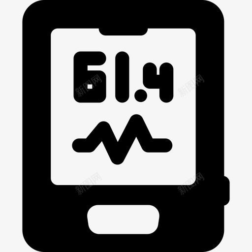 心电图物联网6填充图标svg_新图网 https://ixintu.com 填充 心电图 物联网6