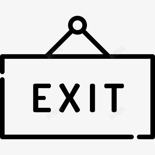 出口购物中心2直线图标svg_新图网 https://ixintu.com 出口 直线 购物中心2