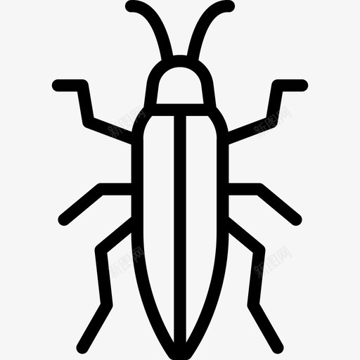 臭虫虫虫2线状图标svg_新图网 https://ixintu.com 线状 臭虫 虫虫2