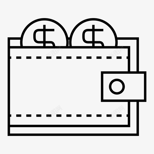 个人硬币个人钱包图标svg_新图网 https://ixintu.com 个人 个人钱包 硬币 金融 钱包