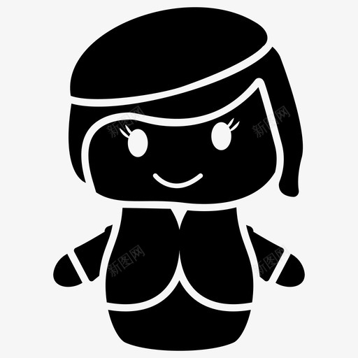 娃娃幼儿玩具女孩玩具图标svg_新图网 https://ixintu.com 女孩玩具 娃娃 幼儿玩具 玩具娃娃 玩具字形图标