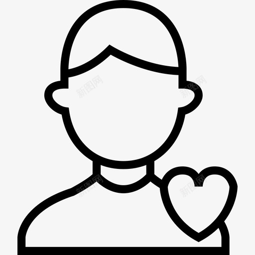 用户用户3线性图标svg_新图网 https://ixintu.com 用户 用户3 线性