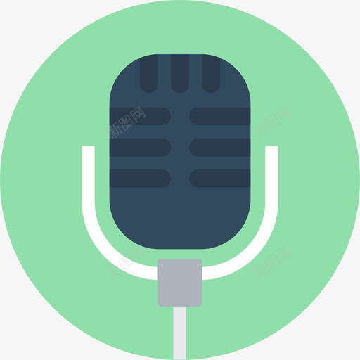 传声器通信41圆形图标svg_新图网 https://ixintu.com 传声器 圆形 通信41