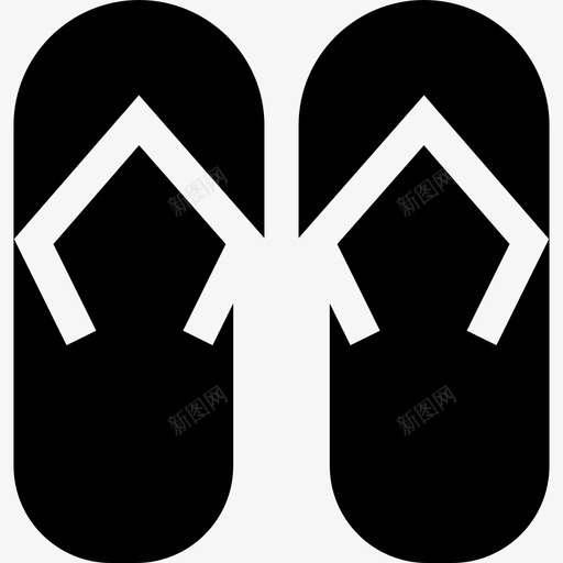 人字拖冲浪7填充图标svg_新图网 https://ixintu.com 人字拖 冲浪7 填充