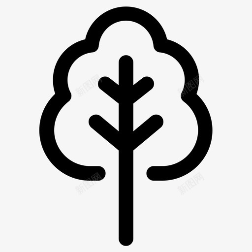 树木绿色自然图标svg_新图网 https://ixintu.com 树叶生态园林天然林 树木 植物 植物树自然 绿色 自然