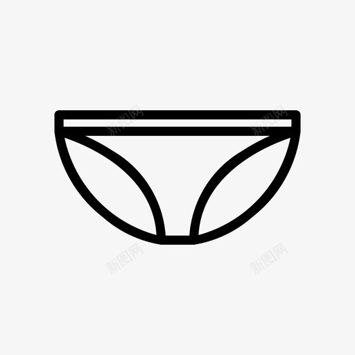 内裤内衣裤子图标svg_新图网 https://ixintu.com 内衣 内裤 女性卫生 裤子