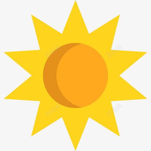 太阳暑假10平图标svg_新图网 https://ixintu.com 太阳 平 暑假10
