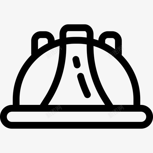 头盔结构12线形图标svg_新图网 https://ixintu.com 头盔 线形 结构12