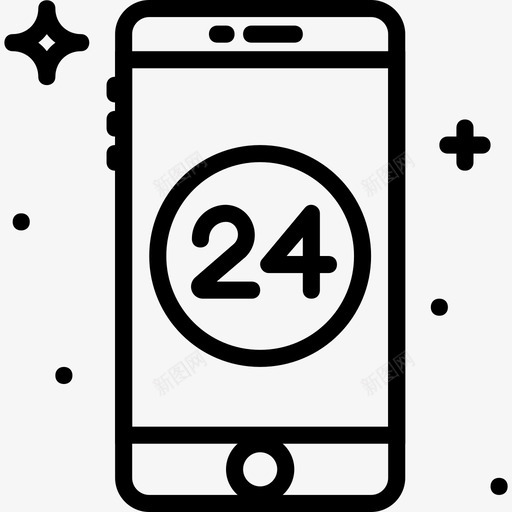 智能手机移动功能3线性图标svg_新图网 https://ixintu.com 智能手机 移动功能3 线性