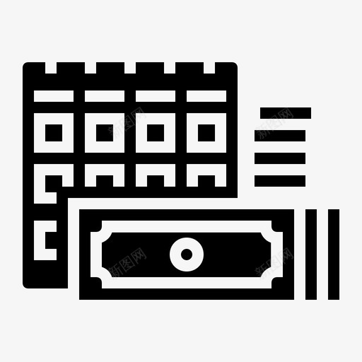 分期付款银行业务现金图标svg_新图网 https://ixintu.com 分期付款 利息 现金 货币 贷款 银行业务 银行和金融