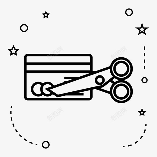 信用卡无债务移除图标svg_新图网 https://ixintu.com 信用卡 无债务 移除 融资