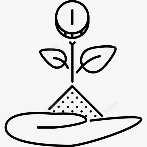 手,树苗,希望svg_新图网 https://ixintu.com 手,树苗,希望 线性 精美 方正