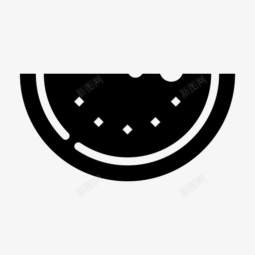 西瓜吃水果图标svg_新图网 https://ixintu.com 吃 四季行 夏天 多汁 水果 西瓜