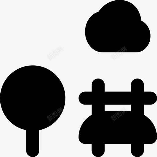 公园室外7实心图标svg_新图网 https://ixintu.com 公园 实心 室外7