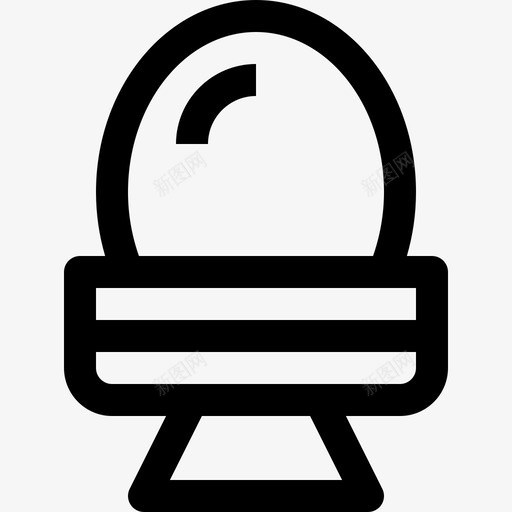 煮蛋食物37直系图标svg_新图网 https://ixintu.com 煮蛋 直系 食物37