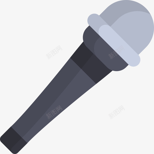 话筒电子和网络元素系列扁平图标svg_新图网 https://ixintu.com 扁平 电子和网络元素系列 话筒