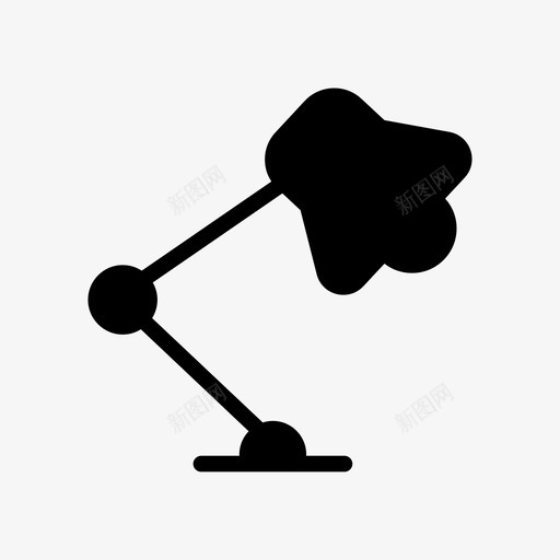 灯明亮灯泡图标svg_新图网 https://ixintu.com 教育符号图标 明亮 桌子 灯 灯泡