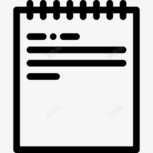 记事本银行财务2线性图标svg_新图网 https://ixintu.com 线性 记事本 银行财务2