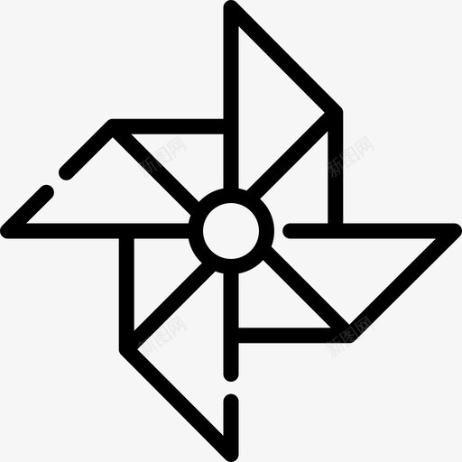 风车弹簧11直线型图标svg_新图网 https://ixintu.com 弹簧11 直线型 风车