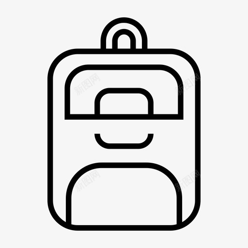 背包徒步旅行行李图标svg_新图网 https://ixintu.com 徒步旅行 背包 背包线 行李