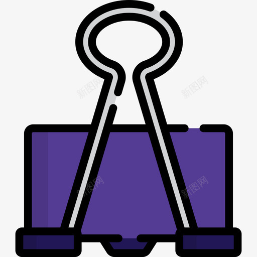 回形针绘画工具6线颜色图标svg_新图网 https://ixintu.com 回形针 线颜色 绘画工具6