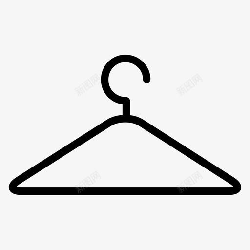 衣架布料衣服图标svg_新图网 https://ixintu.com 布料 时装 衣服 衣架 裁缝