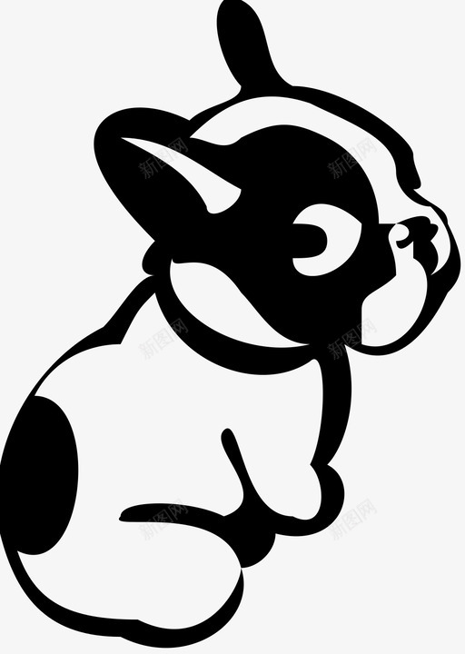 小狗有趣快乐图标svg_新图网 https://ixintu.com 可爱 小狗 快乐 有趣