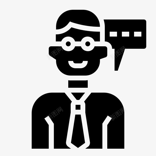顾问经纪人商人图标svg_新图网 https://ixintu.com 商人 客户服务 经纪人 聊天 联络 银行和金融 顾问