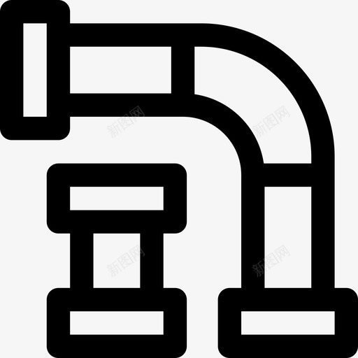 管道建筑施工9线性图标svg_新图网 https://ixintu.com 建筑施工9 管道 线性