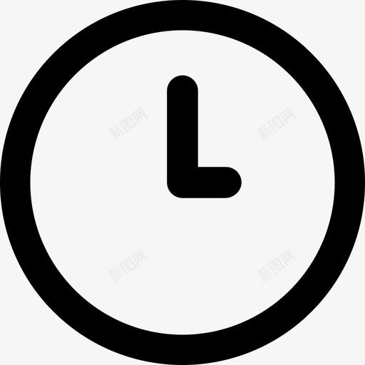 时钟工业2粗体圆形图标svg_新图网 https://ixintu.com 工业2 时钟 粗体圆形