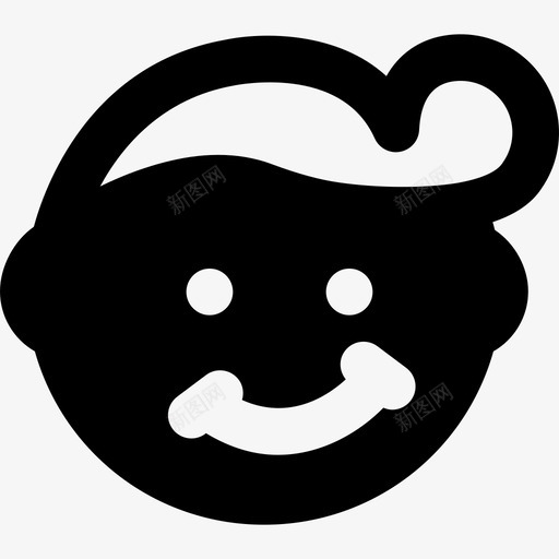 时尚表情系列3纯色图标svg_新图网 https://ixintu.com 时尚 纯色 表情系列3
