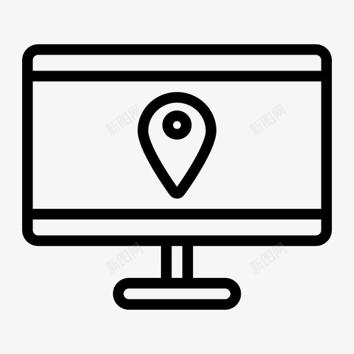 电脑gps笔记本电脑图标svg_新图网 https://ixintu.com gps 在线营销 导航 电脑 笔记本电脑