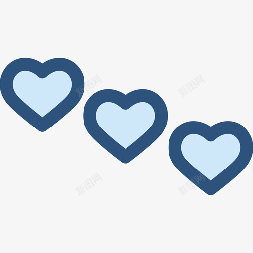 心脏评级验证符号蓝色图标svg_新图网 https://ixintu.com 心脏 蓝色 评级验证符号
