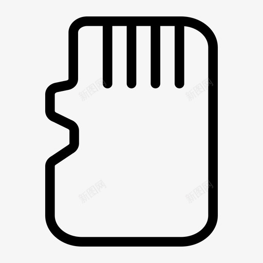 内存卡手机图标svg_新图网 https://ixintu.com 内存 卡 手机
